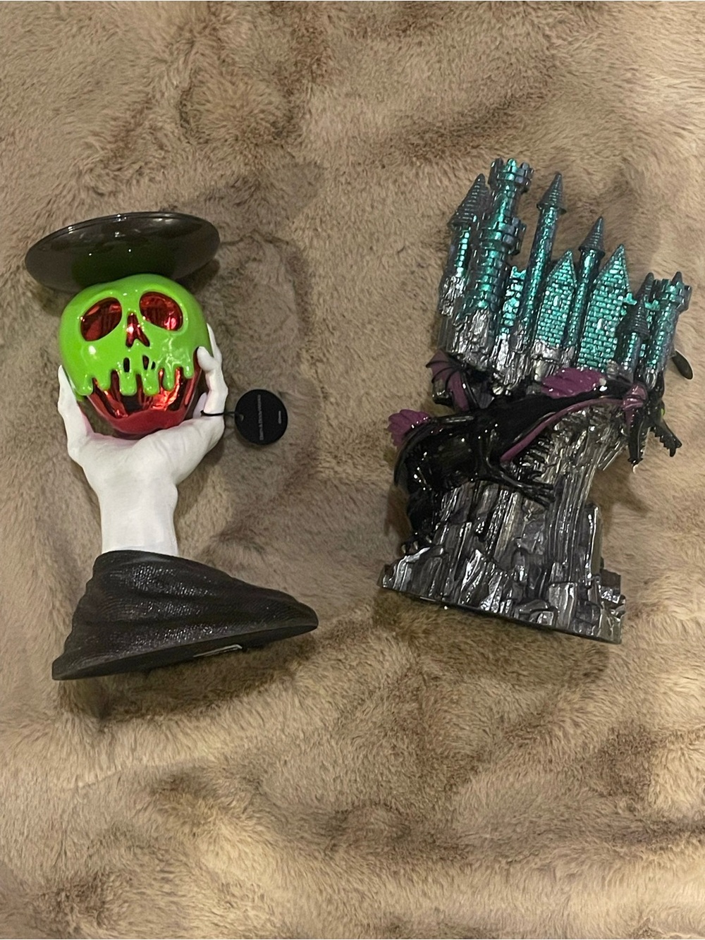 BBW BATH BODY WORKS MAD APPLE + DISNEY VILLAINS CASTLE CANDLE HOLDERS NEW